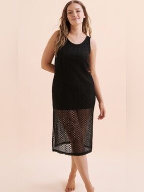 Turquoise Couture Crochet dress